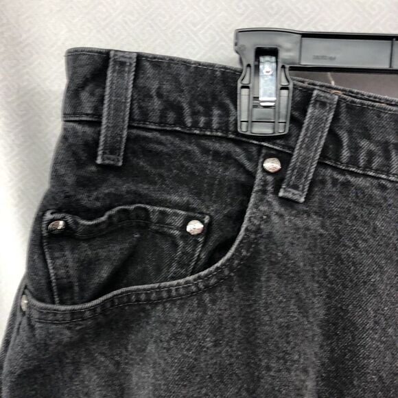 Vintage Levis 545 Loose Fit Straight Leg Black Jeans Size 38/38 (40/32) Mens - Picture 2 of 12